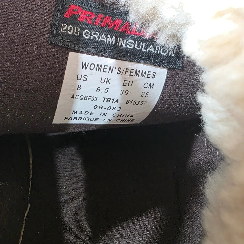 The North Face Women Tan Suede Waterproof Primaloft Winter Boots ACQBF33 Size 8‎